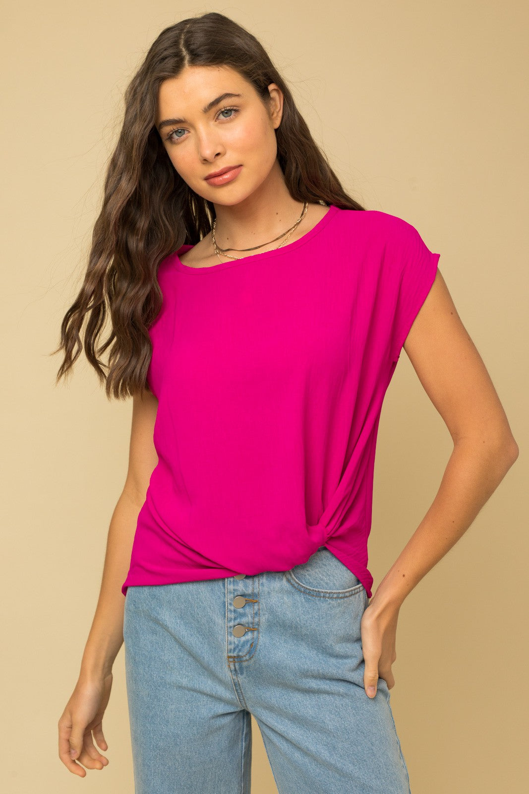 Neasa Twist Hem Top- 13 Colors!.