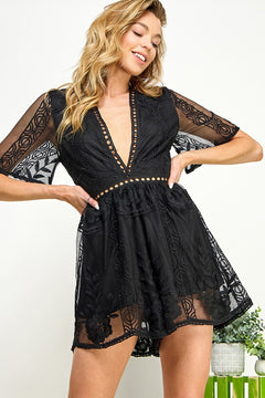 Your Perfect Vision Lace Romper.
