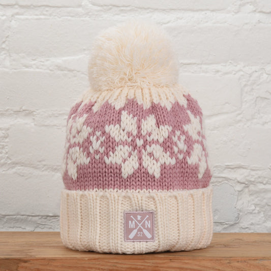 SOTA Crystal Rose Pom Beanie
