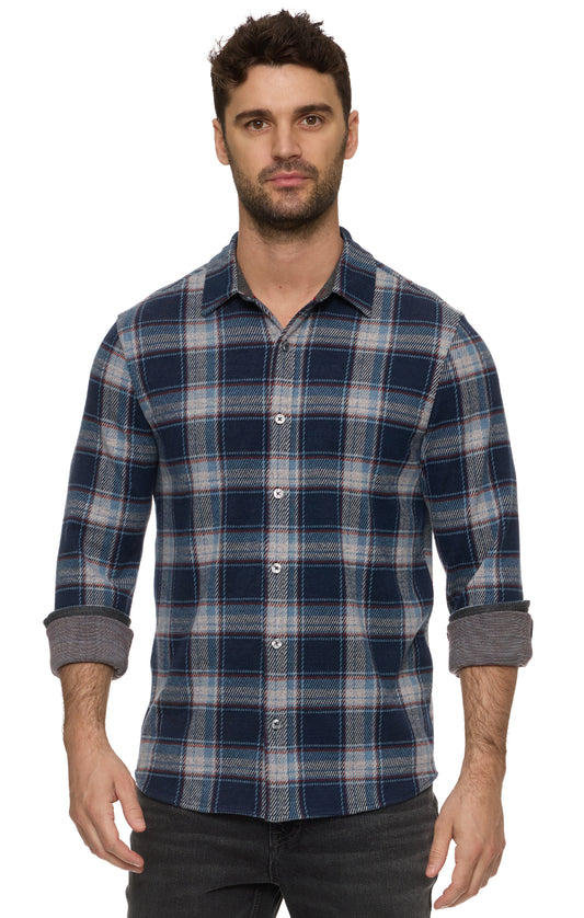 NORRIS LS HERO KNIT FLANNEL