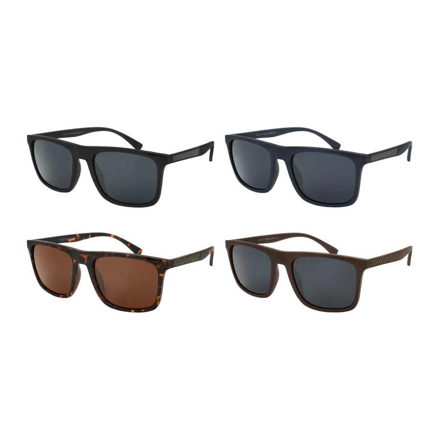 Classic Sunglasses Square Frames Assorted Sport Fit.