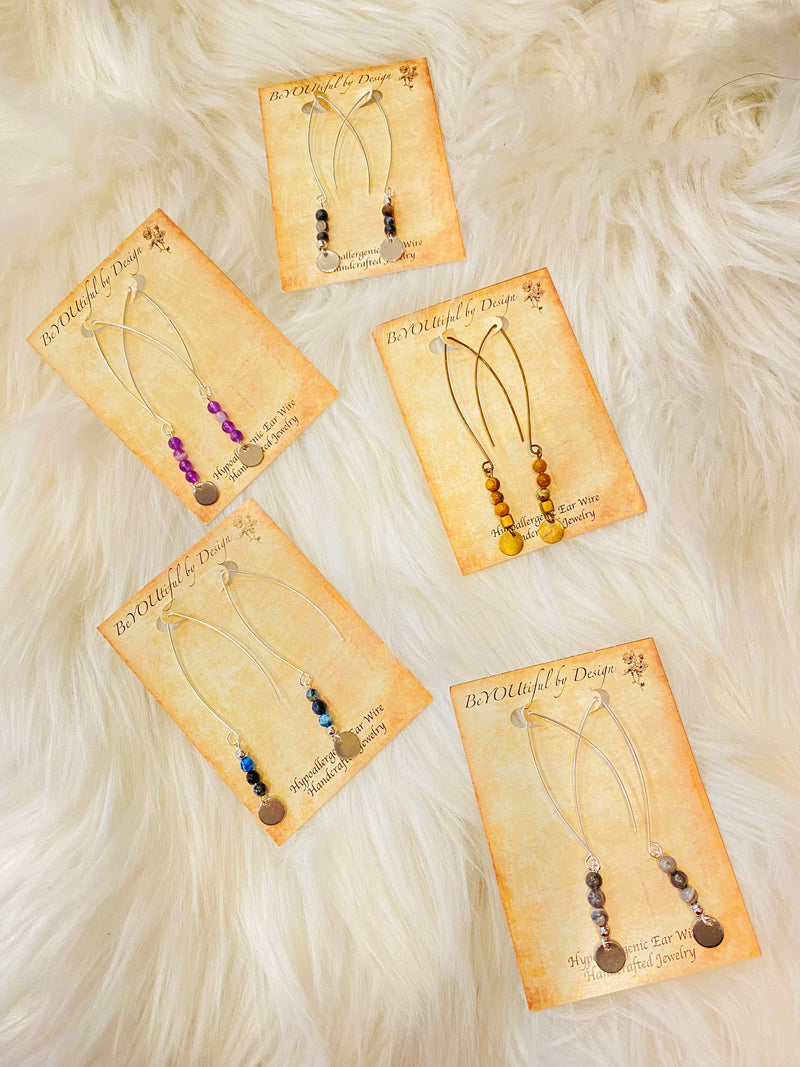 Beaded Healing Earrings.