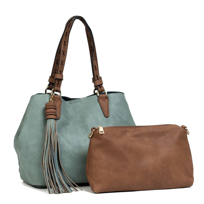 Aliza Satchel with Tassel.