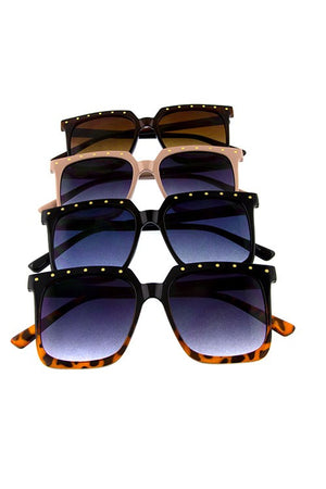 Blinding Lights Retro Square Sunglasses.