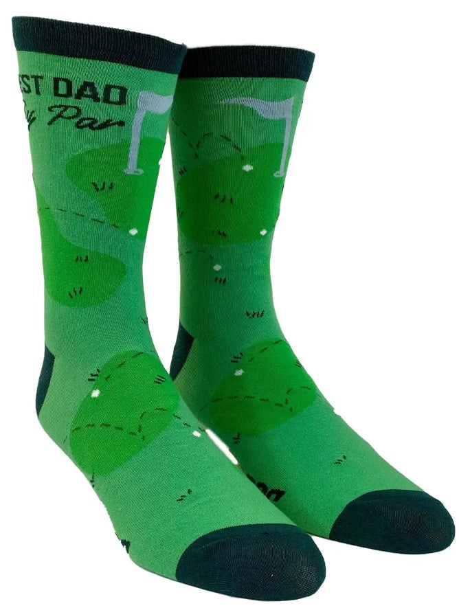 Best Dad By Par Men's Socks.