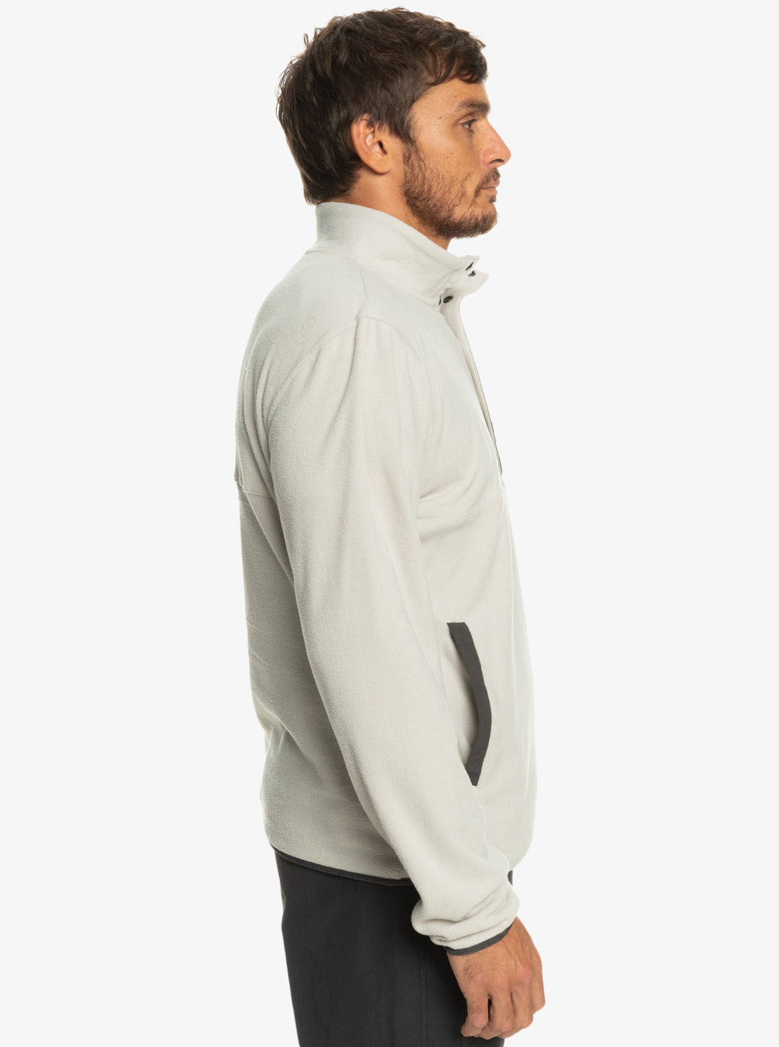 Quiksilver No Destination Snap Fleece Pullover.