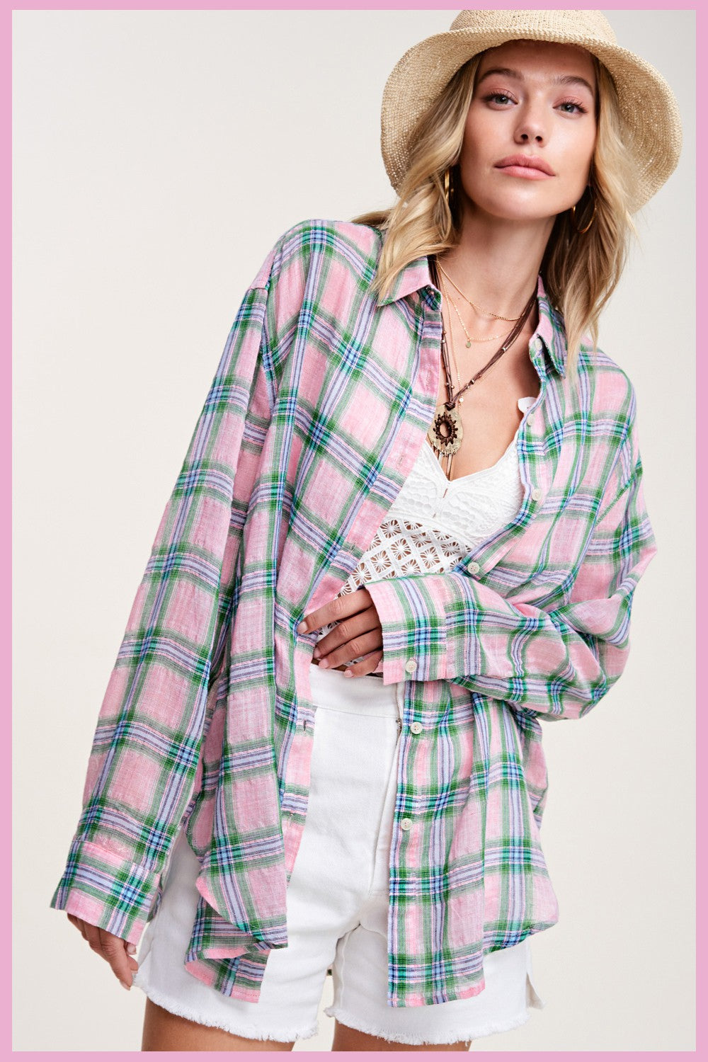 Emory Plaid Button Up Shirt- 2 Colors!.