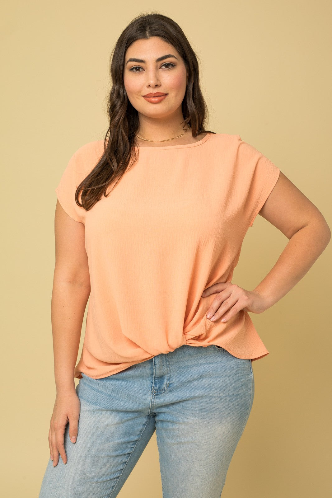 Neasa Twist Hem Top- 13 Colors!.
